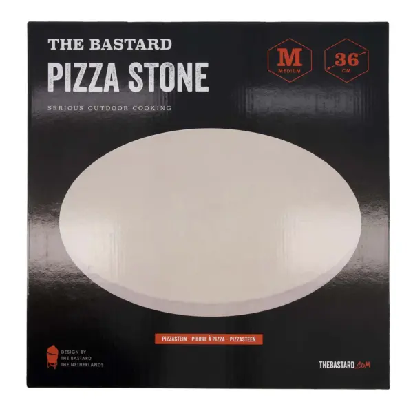The Bastard Pizza Stone Medium 36 cm BB011 cordieriet pizzasteen voor kamado