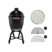 Big Green Egg The Onyx Large Master Set BGE-990311 ultradonker glazuur met Nest+Handler en Dual Zone Deflector Kit