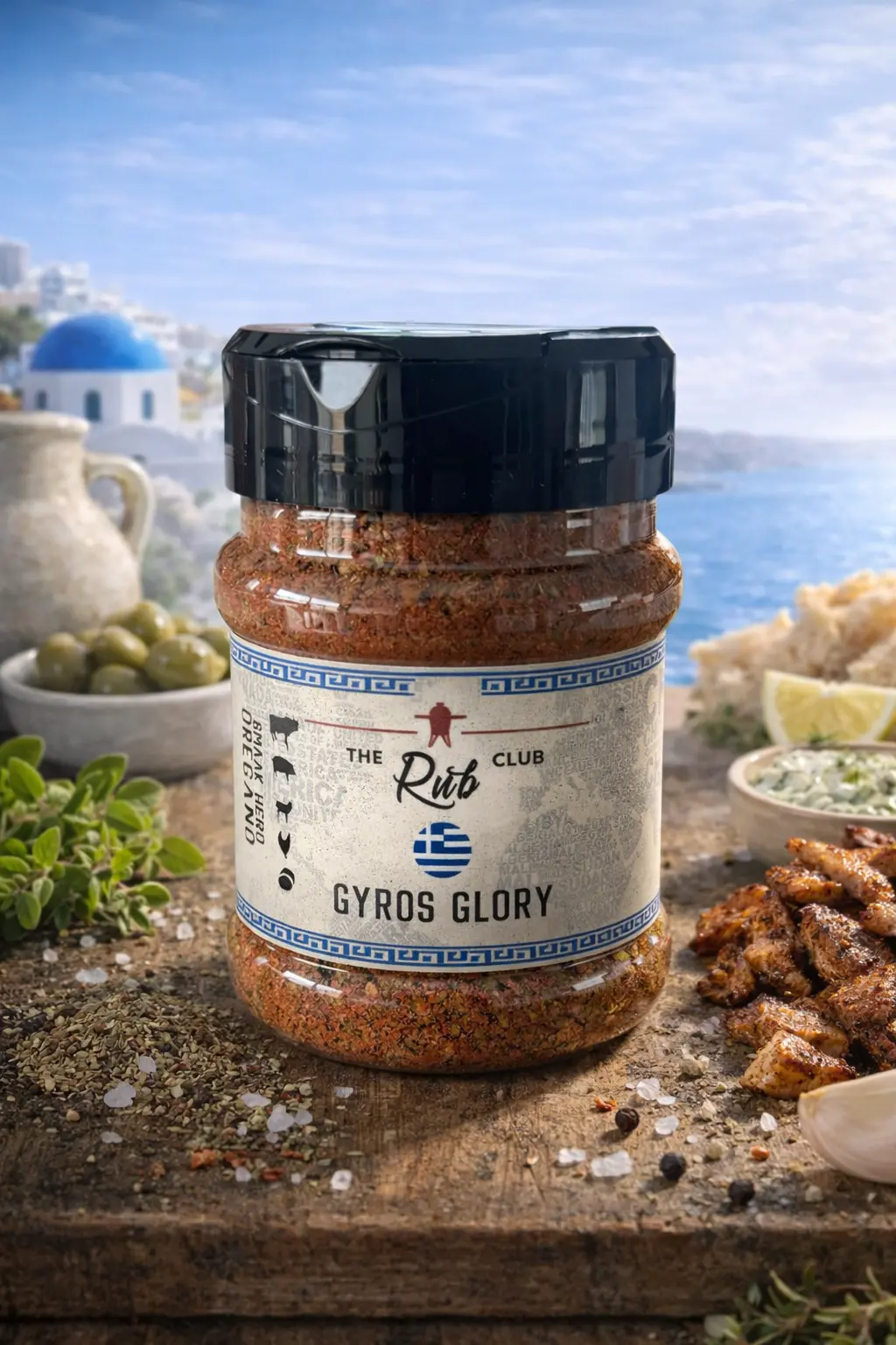 The Rub Club Greek Rub Gyros Glory kruidenrub met oregano voor gyros en souvlaki