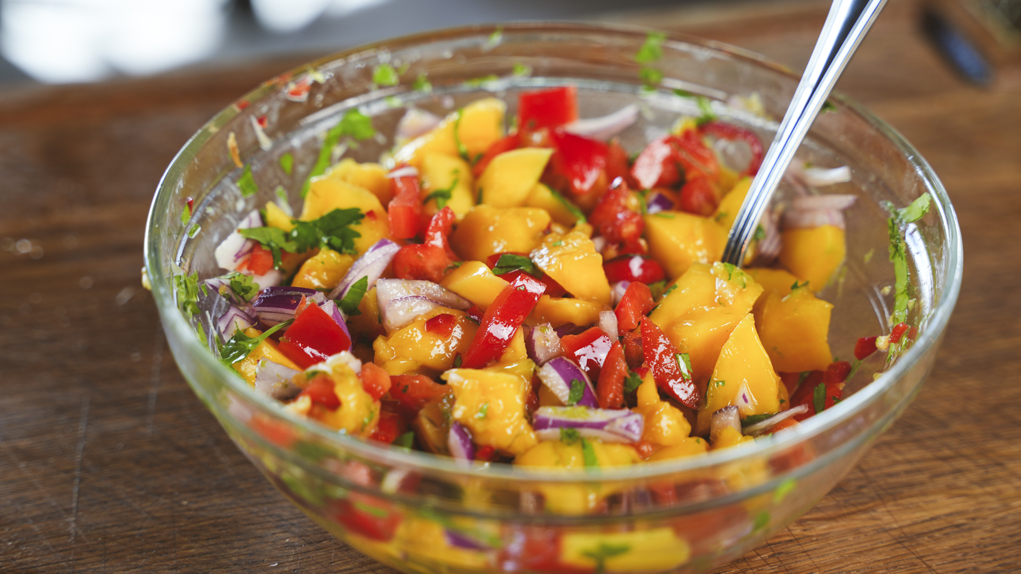 Mango-limoen salsa