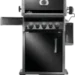 Napoleon Rogue 425 RSB zwarte gasbarbecue met zijbrander achterbrander en draaispit